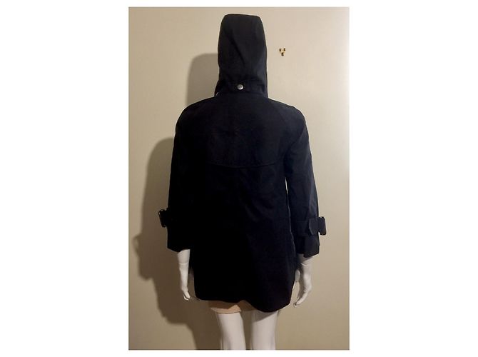 Burberry Gabardina con capucha y forro de cuadros nova Negro - vista 5