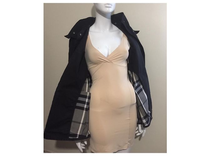 Burberry Gabardina con capucha y forro de cuadros nova Negro - vista 7