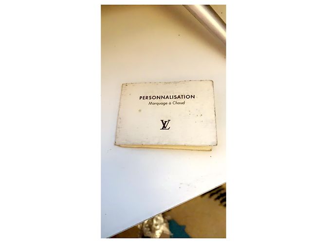 Borsa tote Louis Vuitton in pelle marrone scuro - vista 10