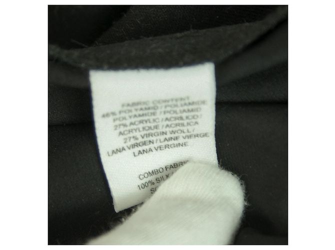 Derek Lam 10 Crosby Woollen Grey Silk Black Asymmetrische Minikleidgröße 10 - Ansicht 5