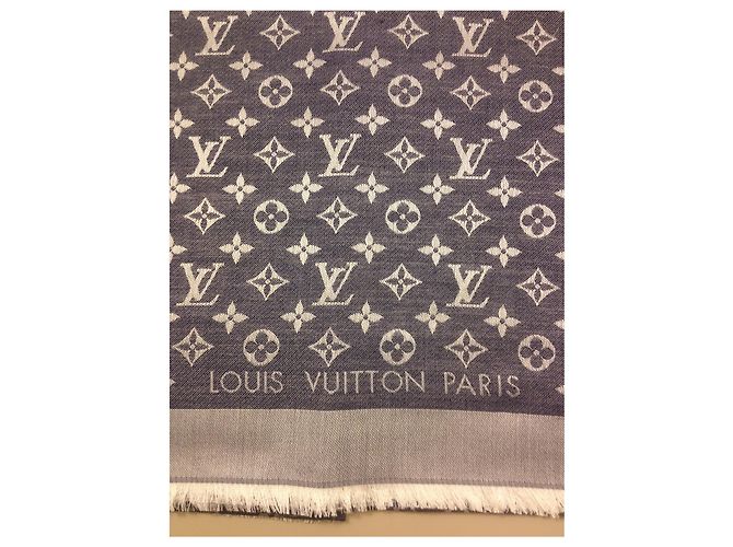 Louis Vuitton Bufanda del monograma Azul - vista 2