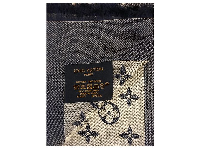 Louis Vuitton Bufanda del monograma Azul - vista 3