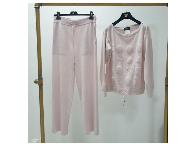 Chanel Cashmere Loungewear Set Pink - view 7