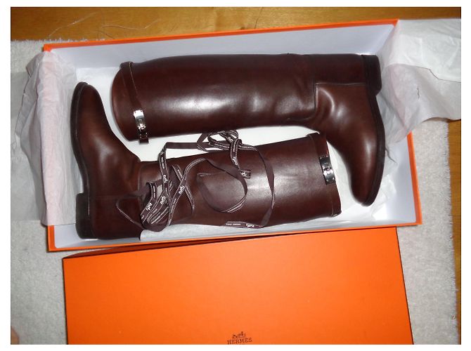 Kelly Hermès Boots Brown - view 9