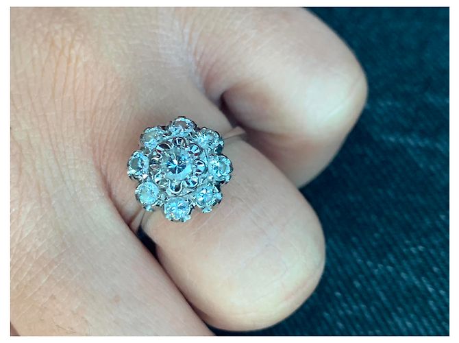 Autre Marque Marguerite Ring Weißgold silberfarben - Ansicht 3