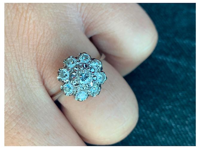 Autre Marque Marguerite Ring Weißgold silberfarben - Ansicht 4