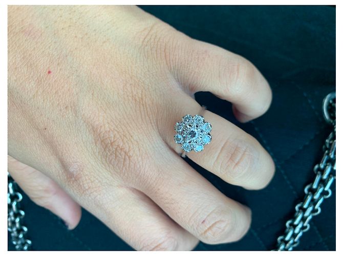Autre Marque Marguerite Ring Weißgold silberfarben - Ansicht 5