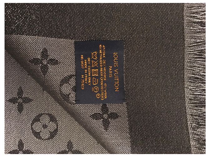 Louis Vuitton Bufanda del monograma Negro - vista 2