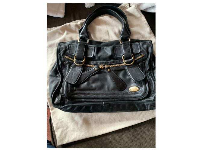 Borsa Chloé in pelle nera Nero - vista 2