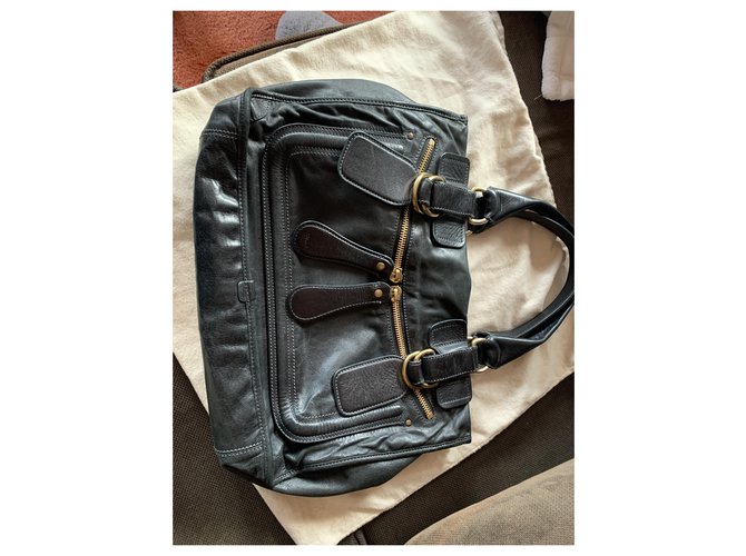 Borsa Chloé in pelle nera Nero - vista 3