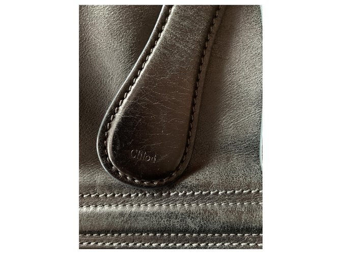 Borsa Chloé in pelle nera Nero - vista 4
