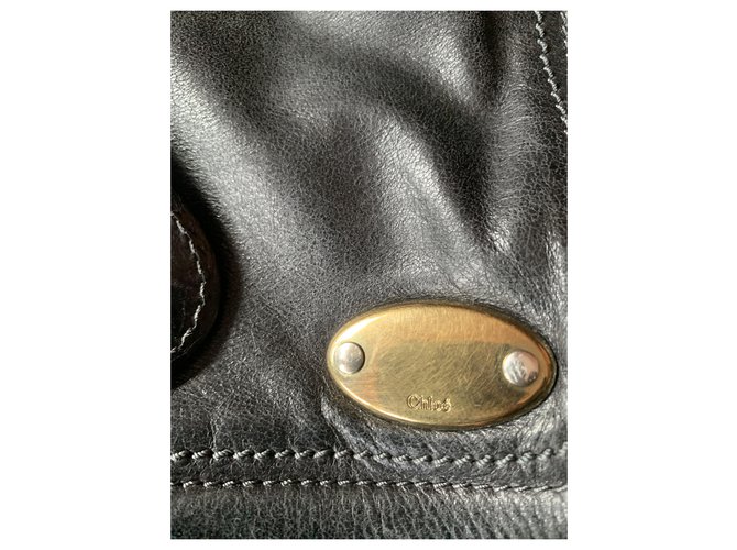 Borsa Chloé in pelle nera Nero - vista 5