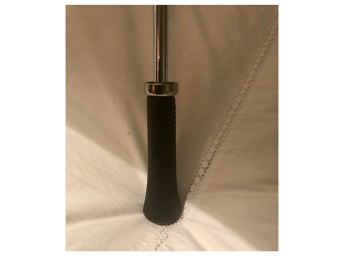 Paraguas de Chanel Negro Blanco roto - vista 13