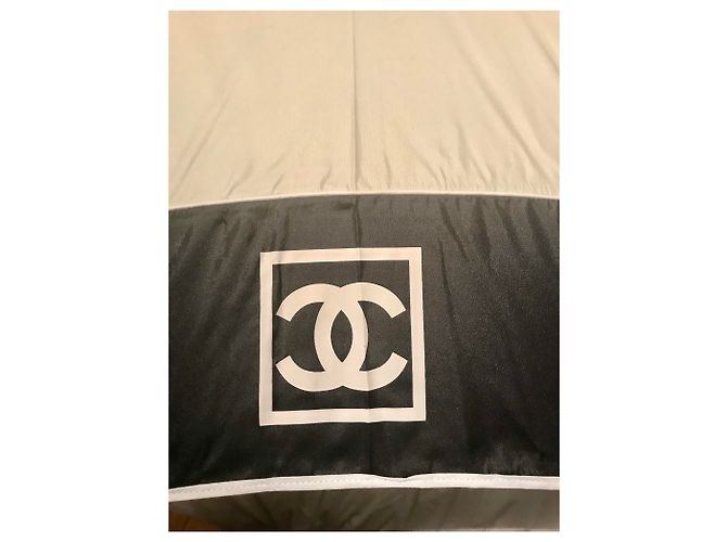 Paraguas de Chanel Negro Blanco roto - vista 15