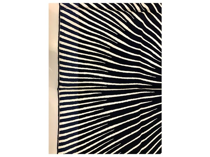 Hermès Sole Nero Bianco Blu navy - vista 5