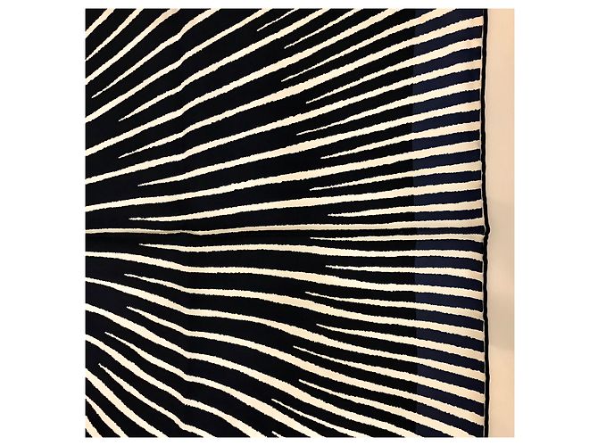 Hermès Sole Nero Bianco Blu navy - vista 7