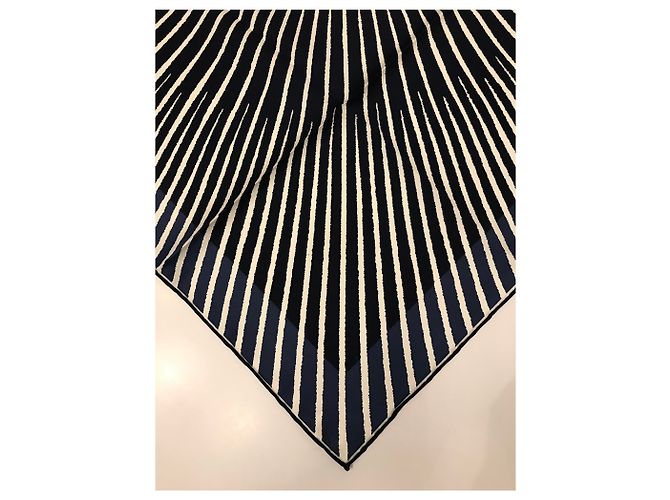 Hermès Sole Nero Bianco Blu navy - vista 8