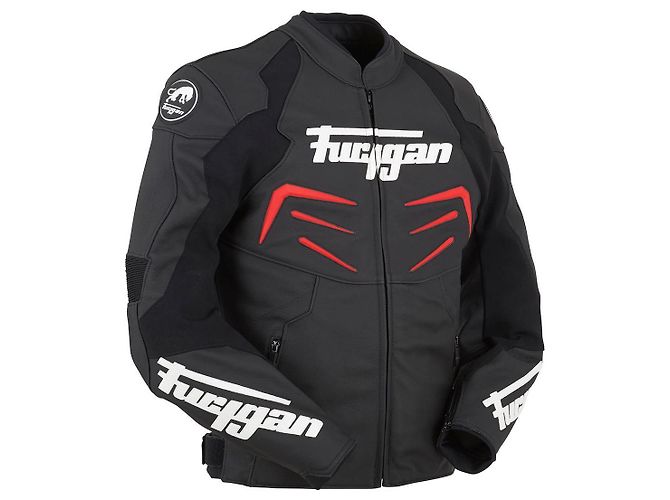 Autre Marque Furygan schwarze Lederjacke - Ansicht 3