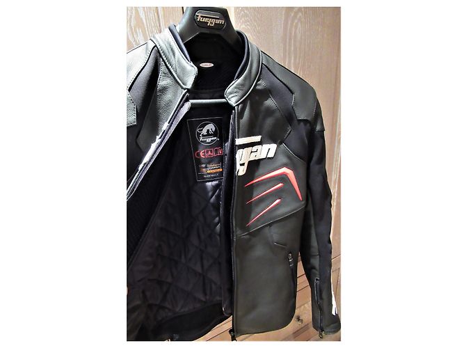 Autre Marque Furygan schwarze Lederjacke - Ansicht 4