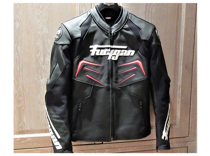 Autre Marque Furygan schwarze Lederjacke - Ansicht 5