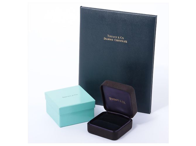 TIFFANY & CO, TIFFANY & CO. Solitär 0.35ct D / VVS1 Runder Brilliant Diamond Verlobungsring Silber - Ansicht 3