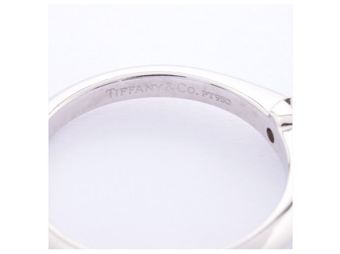 TIFFANY & CO, TIFFANY & CO. Solitär 0.35ct D / VVS1 Runder Brilliant Diamond Verlobungsring Silber - Ansicht 7