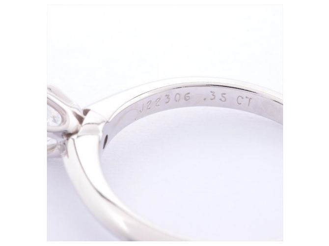 TIFFANY & CO, TIFFANY & CO. Solitär 0.35ct D / VVS1 Runder Brilliant Diamond Verlobungsring Silber - Ansicht 8