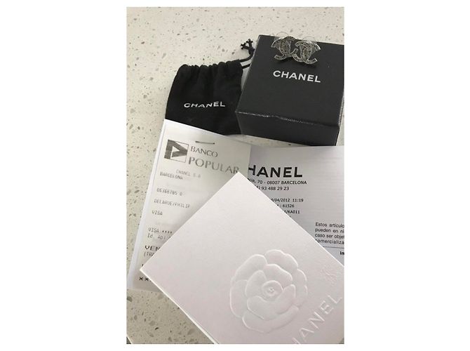 Chanel Brincos Prata - vista 3