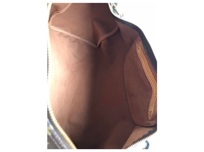 Borsa a mano Louis Vuitton Speedy 40 in pelle marrone - vista 5