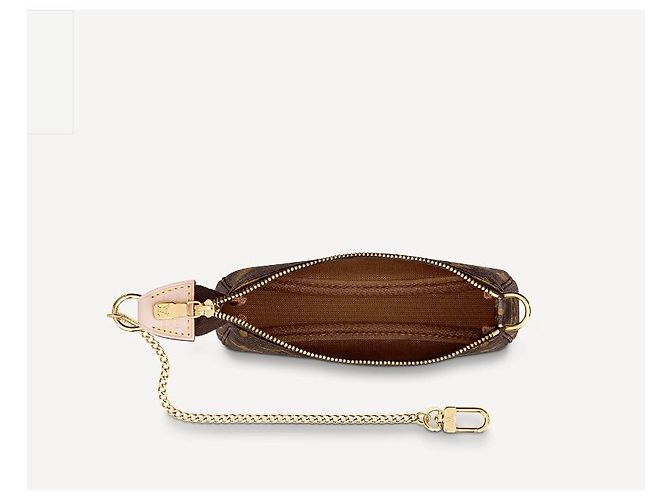 Louis Vuitton LV Mini pochette Accessoires Mono Castaño - vista 2