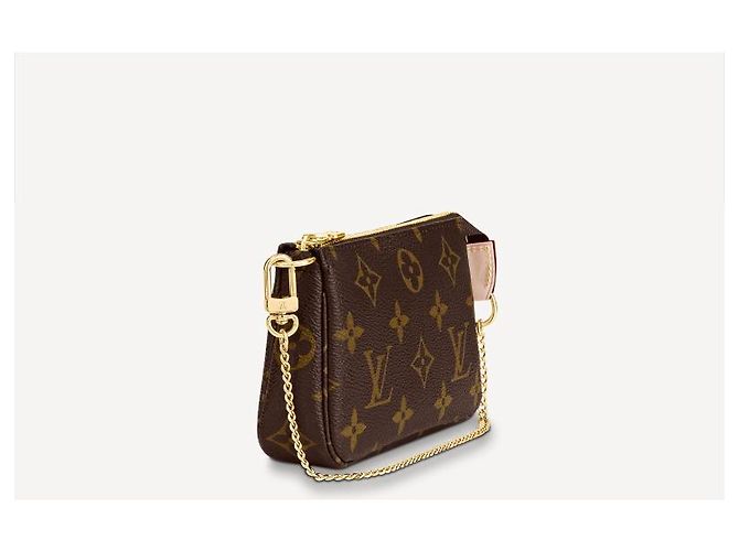 Louis Vuitton LV Mini pochette Accessoires Mono Castaño - vista 3