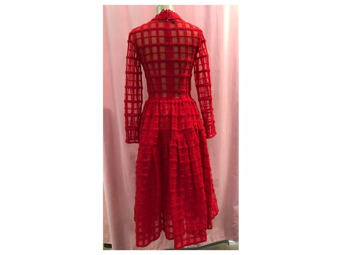 Vestido Simone Rocha de tul rojo Roja - vista 2