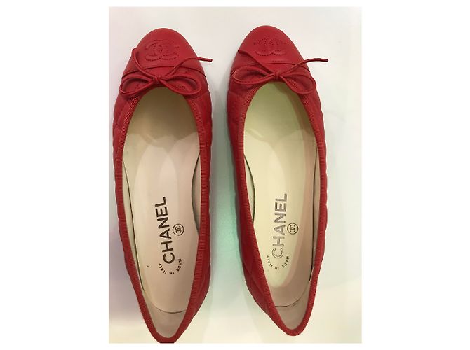 Chanel Bailarinas Roja - vista 2