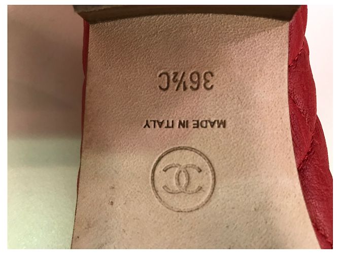 Chanel Bailarinas Roja - vista 5
