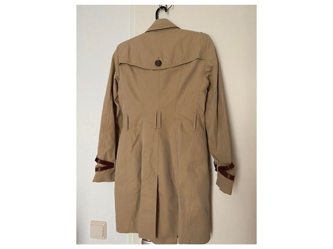 Gabardina Burberry Prorsum Khaki de Algodón Caqui - vista 2