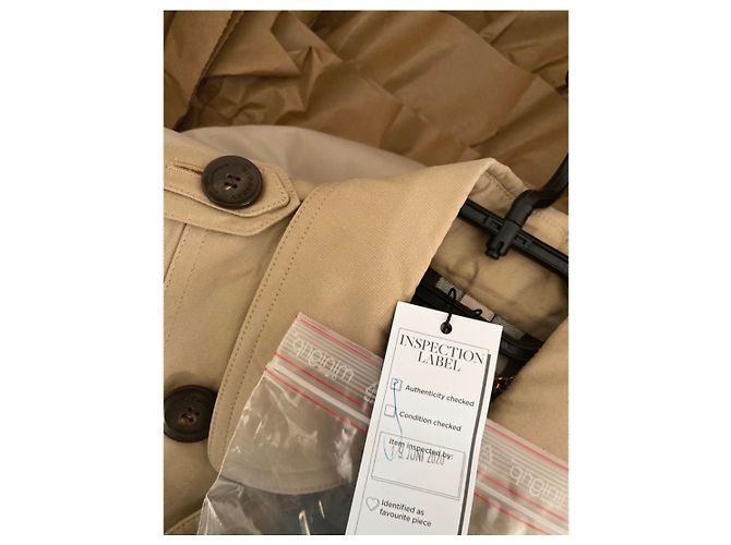Gabardina Burberry Prorsum Khaki de Algodón Caqui - vista 7