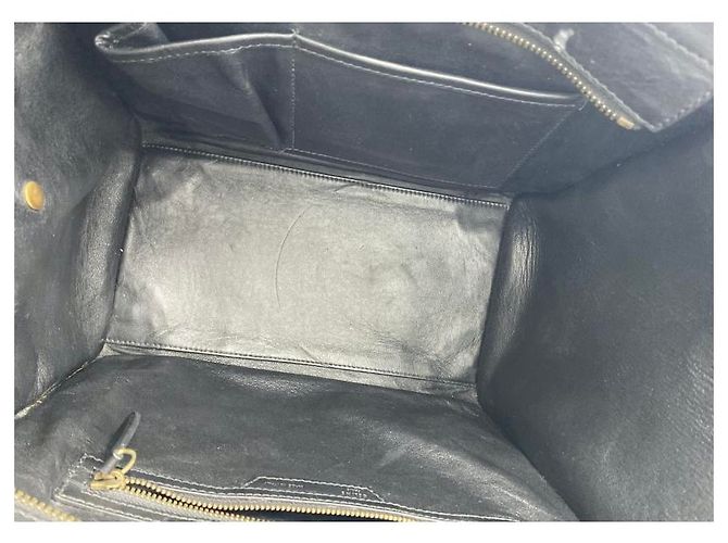 Autre Marque Borsa a mano Céline Phantom in pelle nera Nero - vista 5