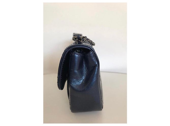 Timeless Chanel Nova pequena bolsa acolchoada Azul - vista 3