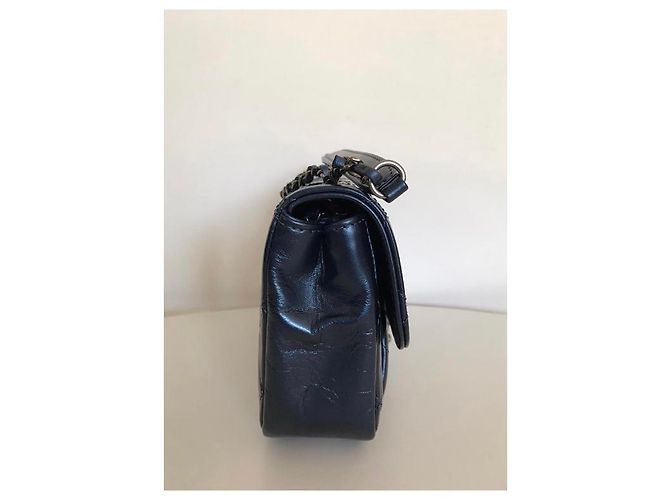 Timeless Chanel Nova pequena bolsa acolchoada Azul - vista 4