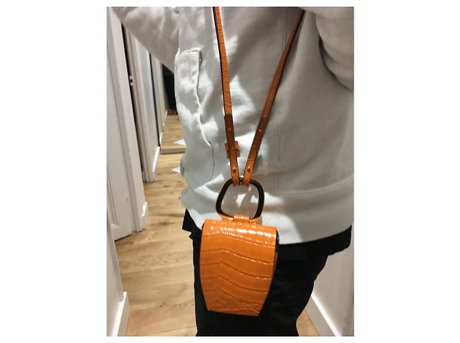 Autre Marque Pablo handbag with top handles Brown - view 2