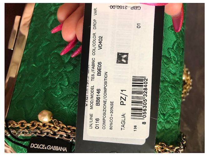 Pochette Dolce & Gabbana con paillettes e cristalli Multicolore - vista 5