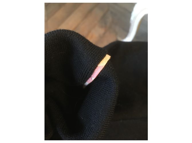 Burberry Pull col roulé noir - vue 4