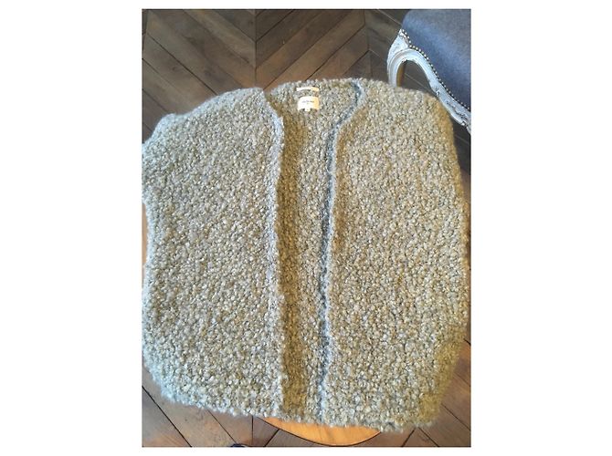 Bellerose Olivgrüne Strickjacke aus Frottee - Ansicht 3