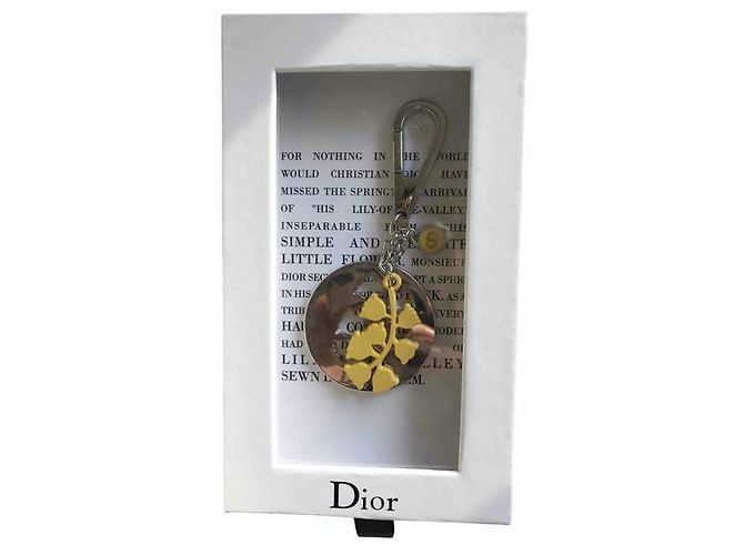 raro portachiavi DIOR ,Nuovo con etichette Silver hardware - vista 2