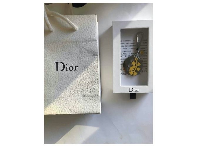 raro portachiavi DIOR ,Nuovo con etichette Silver hardware - vista 3