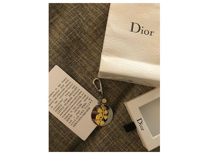 raro portachiavi DIOR ,Nuovo con etichette Silver hardware - vista 5