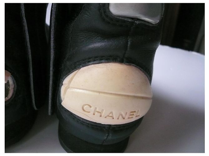 Cambon CHANEL Stivaletti biker T41 COME È Nero - vista 11