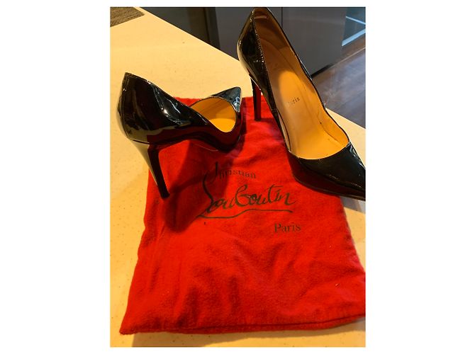 Autre Marque Saltos Christian Louboutin Pretos Verniz - vista 3