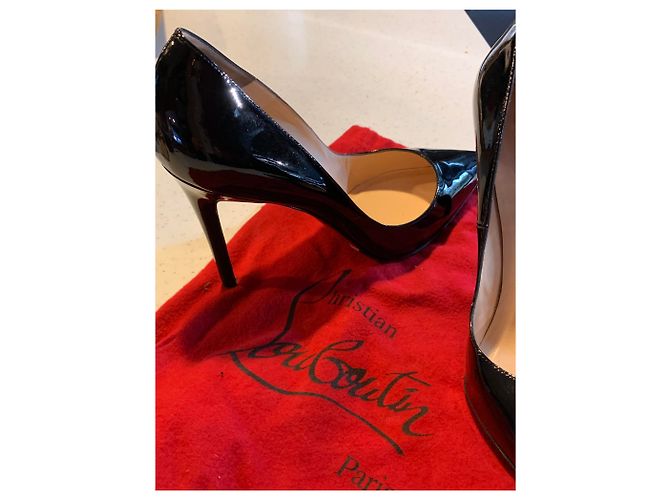 Autre Marque Saltos Christian Louboutin Pretos Verniz - vista 4