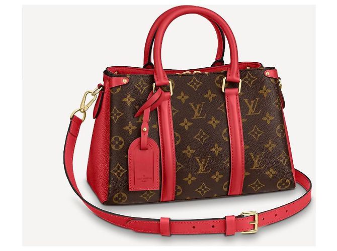 Louis Vuitton LV Soufflot BB en rouge - vue 3